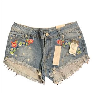 Rue21 Flower Jean Shorts